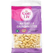 Cashewnötter 500g ICA Gott Liv.