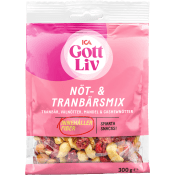 Nöt & Tranbärsmix 300g ICA Gott liv.