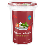 Lätt Crème Fraiche Tomat & Basilika 11% 5dl ICA.