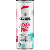 Energidryck White peach 35,5cl Celsius.