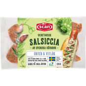 Salsiccia vegetarisk örter vitlök 220g Scan.