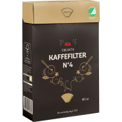 Kaffefilter 1x4 oblekta 80-p ICA.