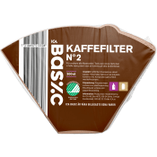 Kaffefilter Nummer 2, 200p ICA Basic.
