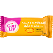 Bar Frukt & Nöt Bär & Vanilj 50g ICA Gott Liv.