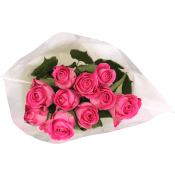 Rosor 10-p 40cm Fairtrade rosa ICA.