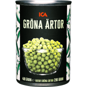 Gröna ärtor 400g ICA.