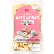 Pasta Tortellini Ost och Skinka Färsk 500g ICA.