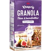 Granola Fikon & hasselnötter 450g ICA.