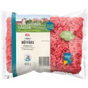 Nötfärs Färsk 12% 1kg ICA.