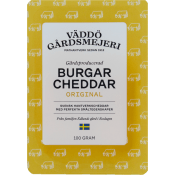Burgarcheddar Original 100g Väddö Gårdsmejeri.