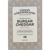 Burgarcheddar Tryffel 86g Väddö Gårdsmejeri.