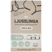 Ljusslinga 120LED batteri 8,3m IP44 ICA.