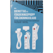 Grenuttag x2, Förgreningspropp, Förlängningssladd ICA.