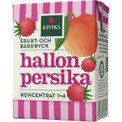 Lättdryck Hallon persika Koncentrat 2dl Kiviks.