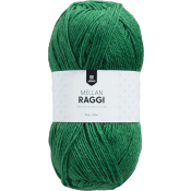 Garn mellanraggi Leaf green 100g Järbo.