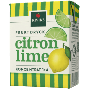 Lättdryck Citron & lime Koncentrat 2dl Kiviks.
