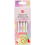 Mönsterpenna 4-p Sense.