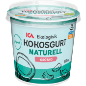 Kokosgurt Naturell Osötad Ekologisk 18% 350ml ICA.