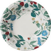 Djup Tallrik 18cm Flora 12-p ICA.