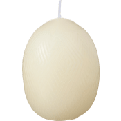 Ägg ljus creme 9cm.