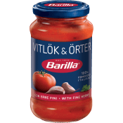 Pastasås Vitlök & Örter 400g Barilla.