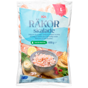 Stora skalade räkor 400g ICA.