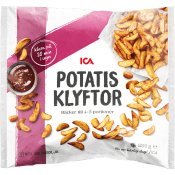 Potatisklyftor utan skal Fryst 800g ICA.