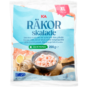 Räkor skalade XL Frysta 200g ICA.
