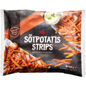 Sötpotatis strips Fryst 500g ICA.