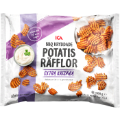 Krispiga potatisräfflor 600g ICA.