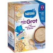 Min Gröt Havre, quinoa & banan 1år 16p 450g Nestle.