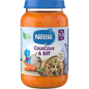 Barnmat CousCous & Biff 1år 220g Nestle.