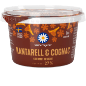 Crème Fraiche Gourmet Kantarell & Cognac 27% 2dl Skånemejerier.