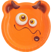 Tallrik Monster 23cm 8-p.