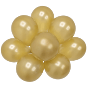 Ballong Guld 23cm 8-p Happy Party.