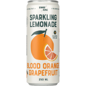 SWEDISH TONIC SPARKLING LEMONADE BLOOD ORANGE GRAPEFRUIT 250 ML.
