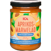 Aprikosmarmelad utan tillsatt socker 390g ICA.
