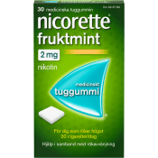 Fruktmint Medicinskt Tuggummi 2mg 30-p Nicorette.
