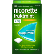Nicorette Fruktmint Medicinskt tuggummi 2mg 105-p.