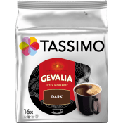Kaffekapslar, Tassimo, Dark, 16at, Gevalia.