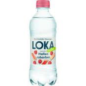 Vatten Kolsyrat Hallon Rabarber 33cl Loka.