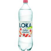 Vatten Kolsyrat Hallon Rabarber 1,5l Loka.
