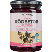 Rödbetor med Ingefära Syrade KRAV 350g Tistelvind.