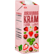 Jordgubbskräm 1l ICA.