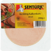 Kyckling Kalkonkorv skivad 200g Sentürk.