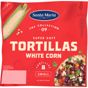Tortilla White Corn Small 8-p Santa Maria.