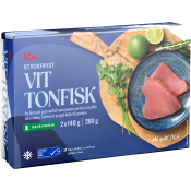 Vit tonfiskfilé Fryst 280g ICA.