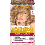 Hårfärg 8 Light blonde 1-p Excellence.