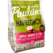 Havregröt Äpple, Mandel & Chia 480g Pauluns.
