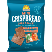 Mini Crispbread Dark & Malty 100 g Linkosuo.